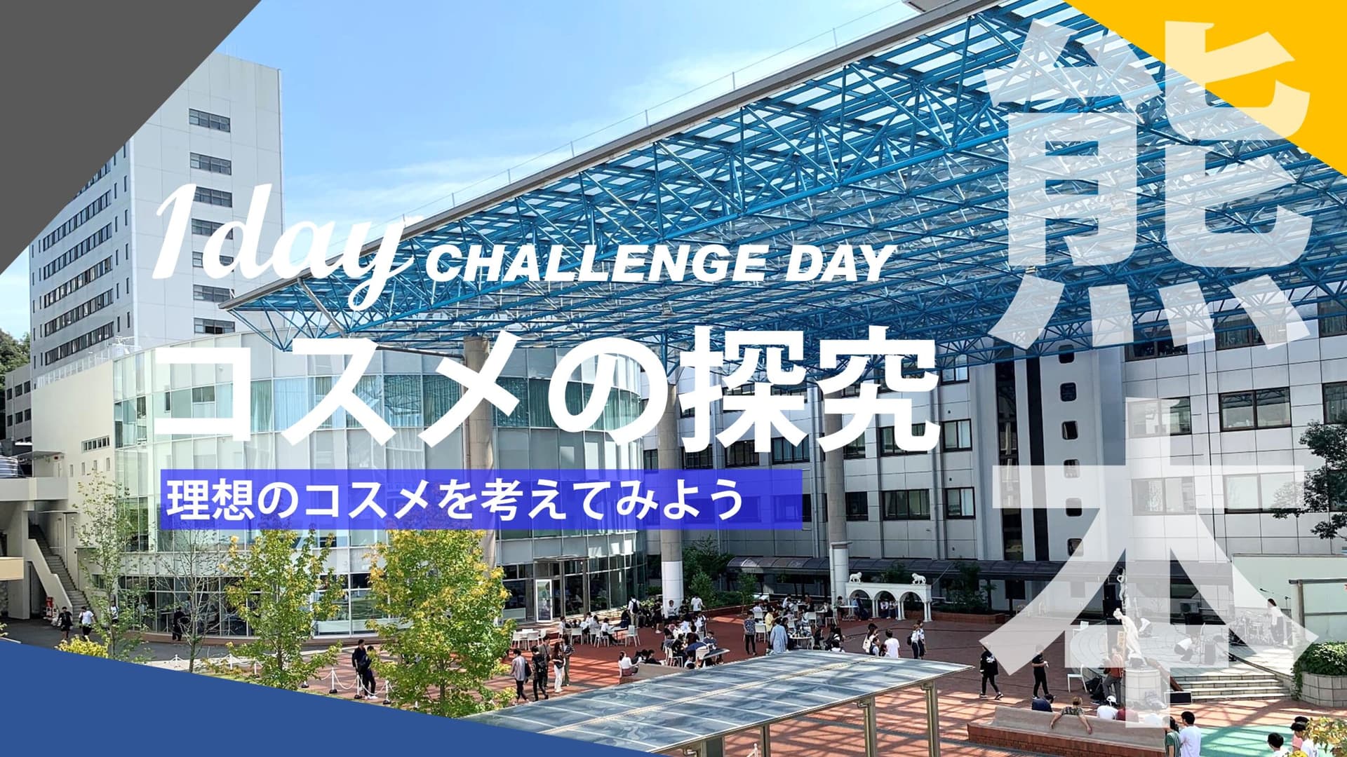 コスメの探究 [CHALLENGE DAY in 崇城大学]