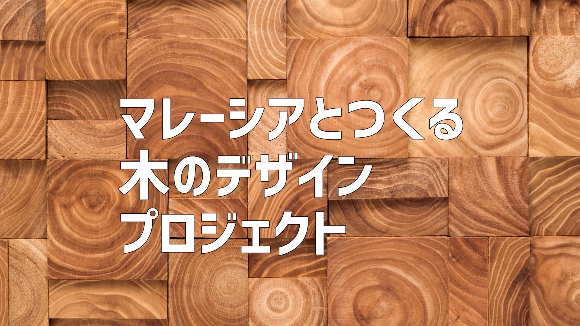 マレーシアとつくる 木のデザインプロジェクト（3days 来場） [サラワクの自然・森林資源から学び、木材を活かしたアイデアをカタチにしよう]